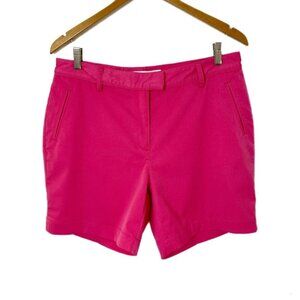 Lady Hagen Women's Golf Shorts Sz 10 Pink Barbiecore High Rise Chino Stretch 6"